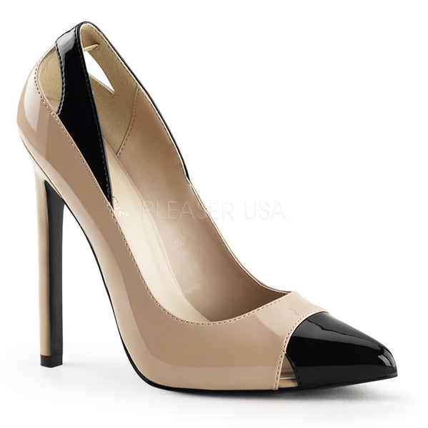 SEXY-22  Nude-Black Patent