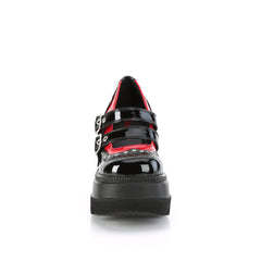 SHAKER-27  Black-Red Patent