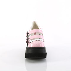 SHAKER-27  Baby Pink-White Patent