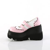 SHAKER-27  Baby Pink-White Patent