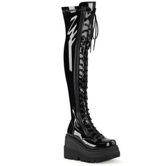 SHAKER-374  Black Stretch Patent