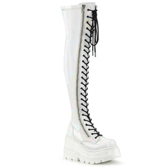 SHAKER-374  White Hologram Stretch Patent