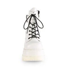 SHAKER-52  White Vegan Leather