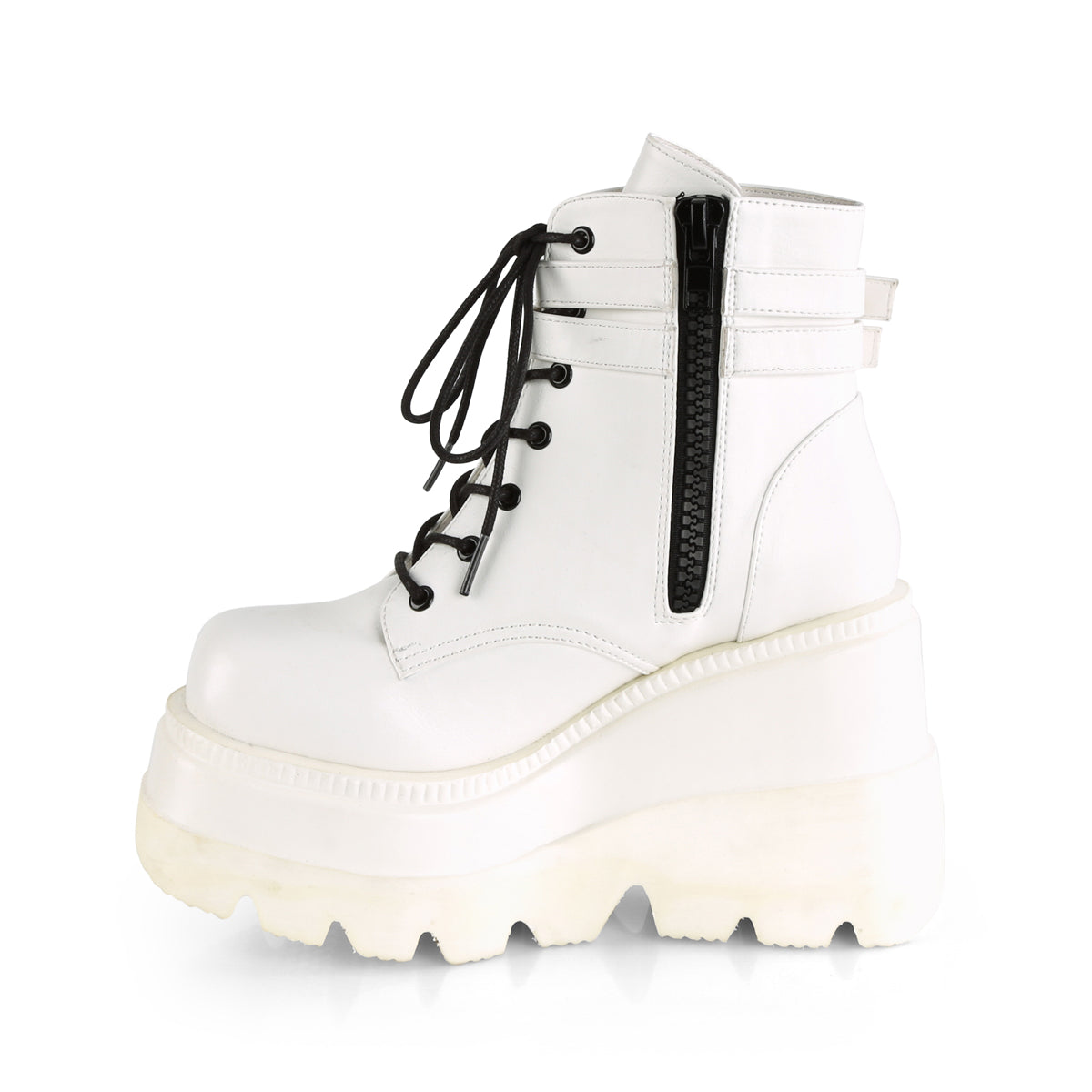 SHAKER-52  White Vegan Leather