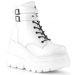 SHAKER-52  White Vegan Leather