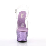 SKY-308LG  Clear/Lavender Glitter