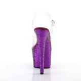 SKY-308LG  Clear/Purple Glitter