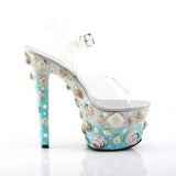 SKY-308MERMD  Clear/Light Blue Glitters