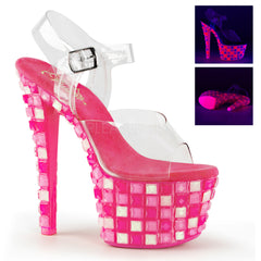 SKY-308UVTL  Clear/Neon Hot Pink