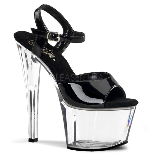 SKY-309  Black Patent/Clear