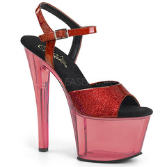 SKY-309GPT  Red Glitter Patent/Red Tinted