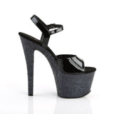 SKY-309LG  Black Patent/Black Multi Glitter