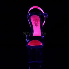 SKY-309TT  Black Patent/Black-Neon Hot Pink