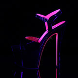 SKY-309TT  Black Patent/Black-Neon Hot Pink