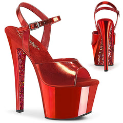 SKY-309TTG  Red Metallic Pu/Red Chrome-Glitter