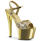 SKY-310SQ  Gold Sequins/Gold Chrome