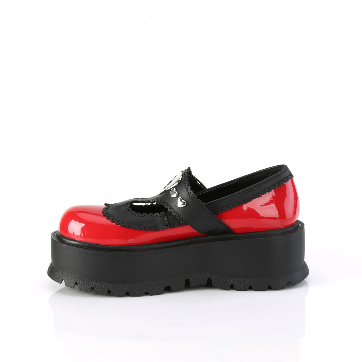 SLACKER-23  Red-Black Vegan Leather
