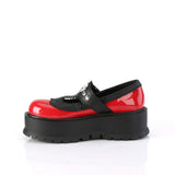 SLACKER-23  Red-Black Vegan Leather