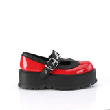 SLACKER-23  Red-Black Vegan Leather