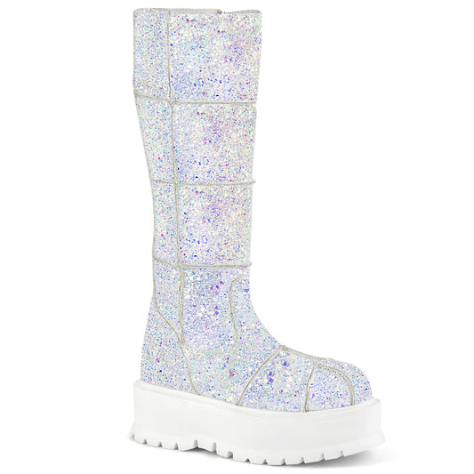 SLACKER-230  White Multi Glitter