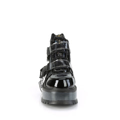 SLACKER-50  Black Patent-Black Multi Glitter