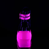 SLACKER-52  Black Patent-UV Iridescent Pink