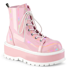 SLACKER-55  Baby Pink Holo Patent