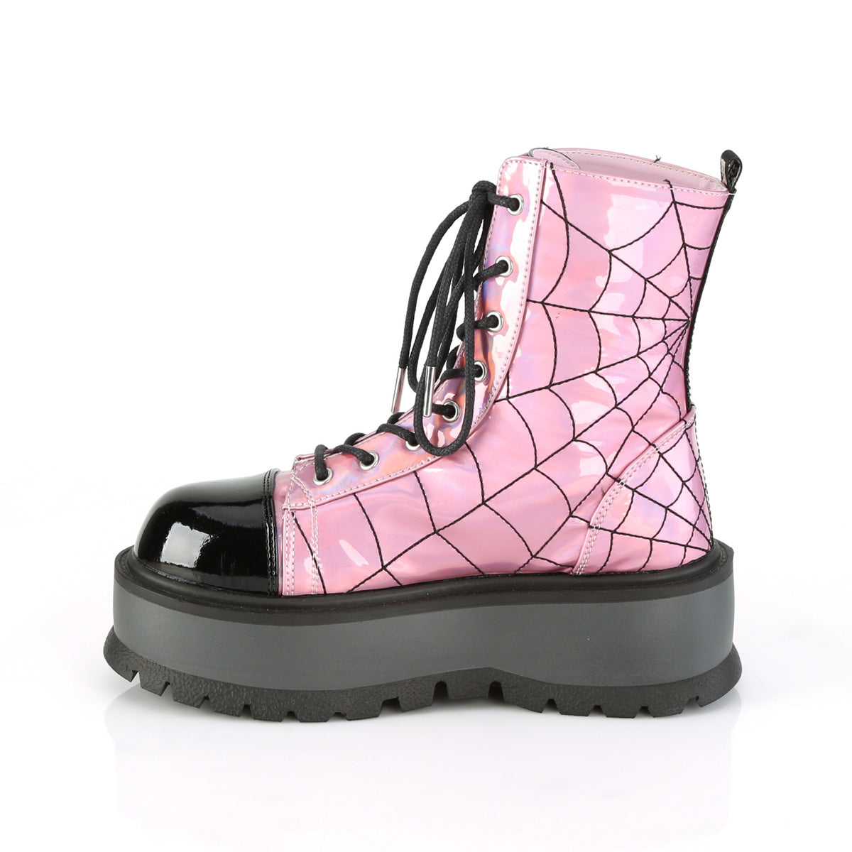 SLACKER-88  Pink Hologram-Black Patent