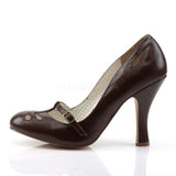 SMITTEN-20  Dark Brown Faux Leather