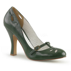 SMITTEN-20  Forest Green Faux Leather