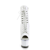 SPECTATOR-1021  White Patent/Clear-White