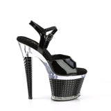 SPECTATOR-709  Black Patent/Clear-Black