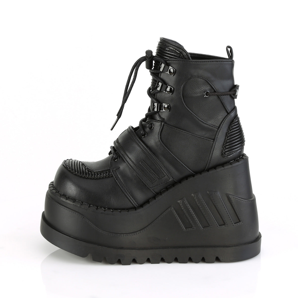 STOMP-13  Black Vegan Leather