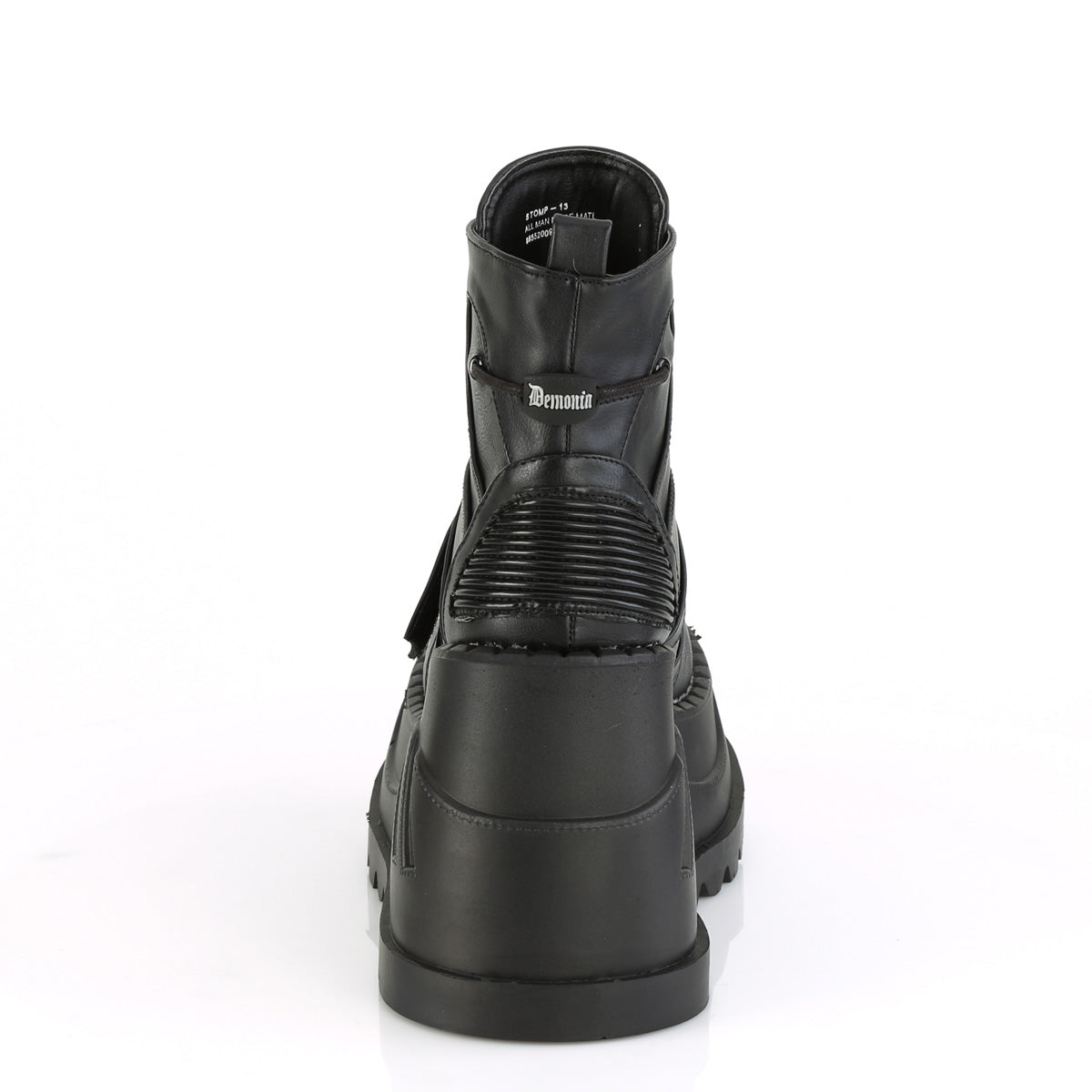 STOMP-13  Black Vegan Leather