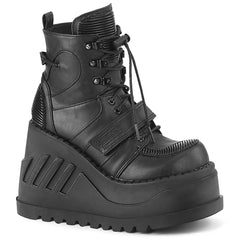 STOMP-13  Black Vegan Leather