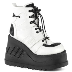 STOMP-13  White Vegan Leather