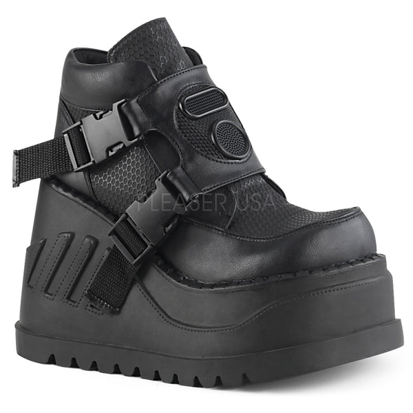 STOMP-15  Black Vegan Leather