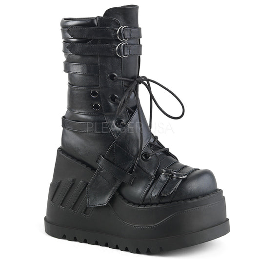 STOMP-26  Black Vegan Leather