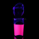 TABOO-708UV  Clear/Neon Pink