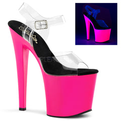 TABOO-708UV  Clear/Neon Pink