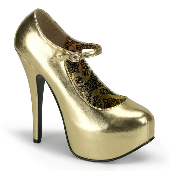 TEEZE-07  Gold Metallic Pu