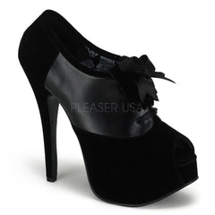 TEEZE-16  Black Velvet-Black Pu