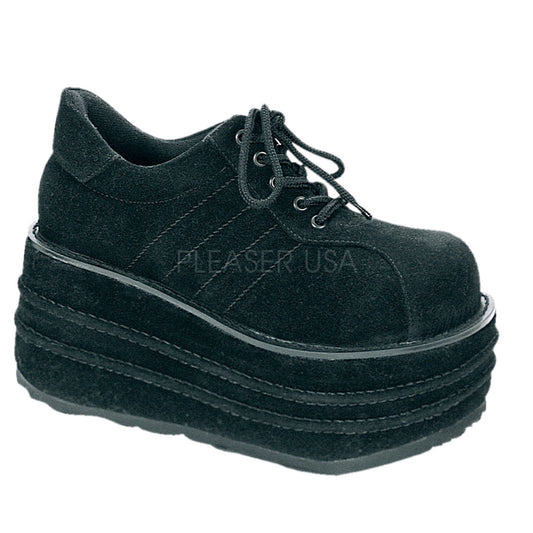 TEMPO-08  Black Vegan Suede