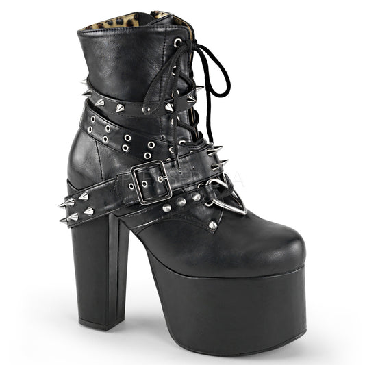 TORMENT-700  Black Vegan Leather