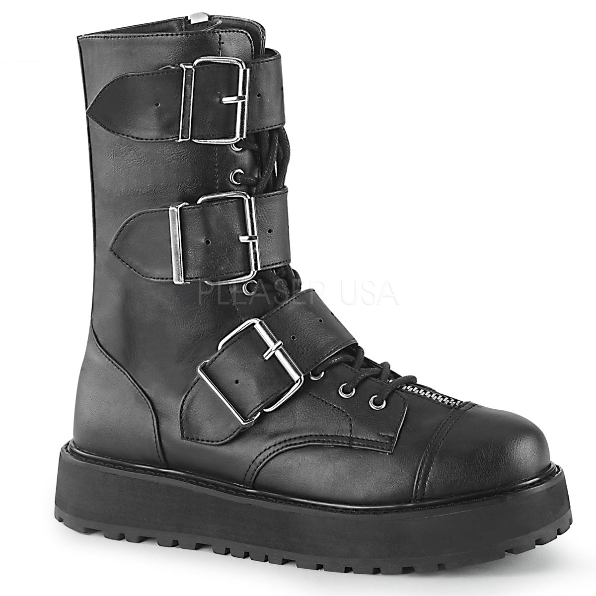 VALOR-210  Black Vegan Leather