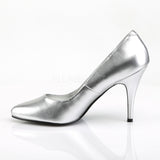 VANITY-420  Silver Faux Leather