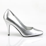 VANITY-420  Silver Faux Leather