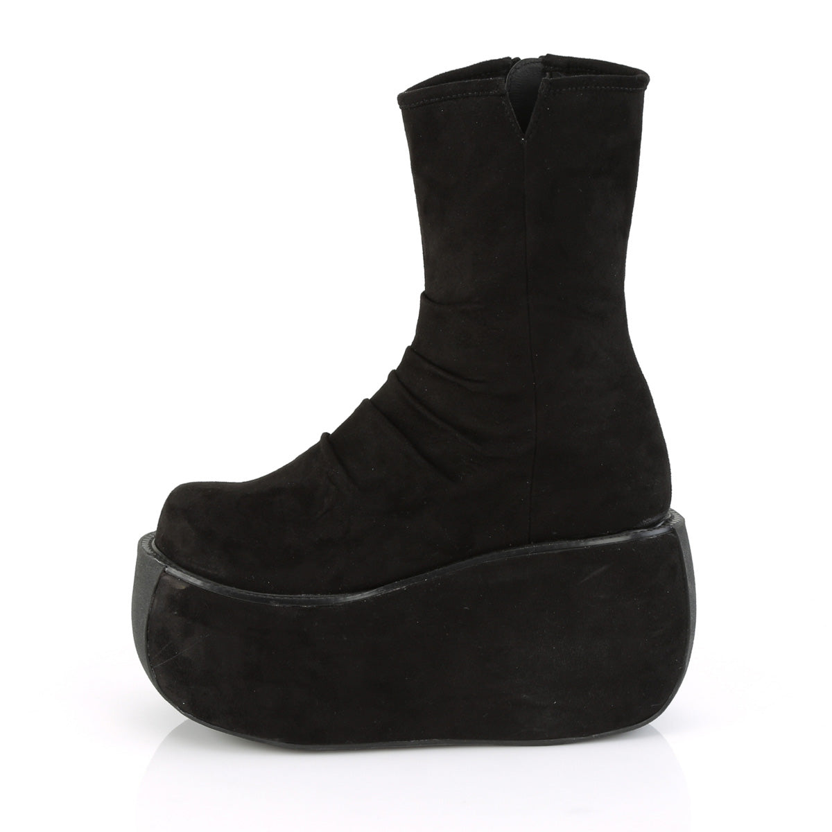 VIOLET-100  Black Faux Suede