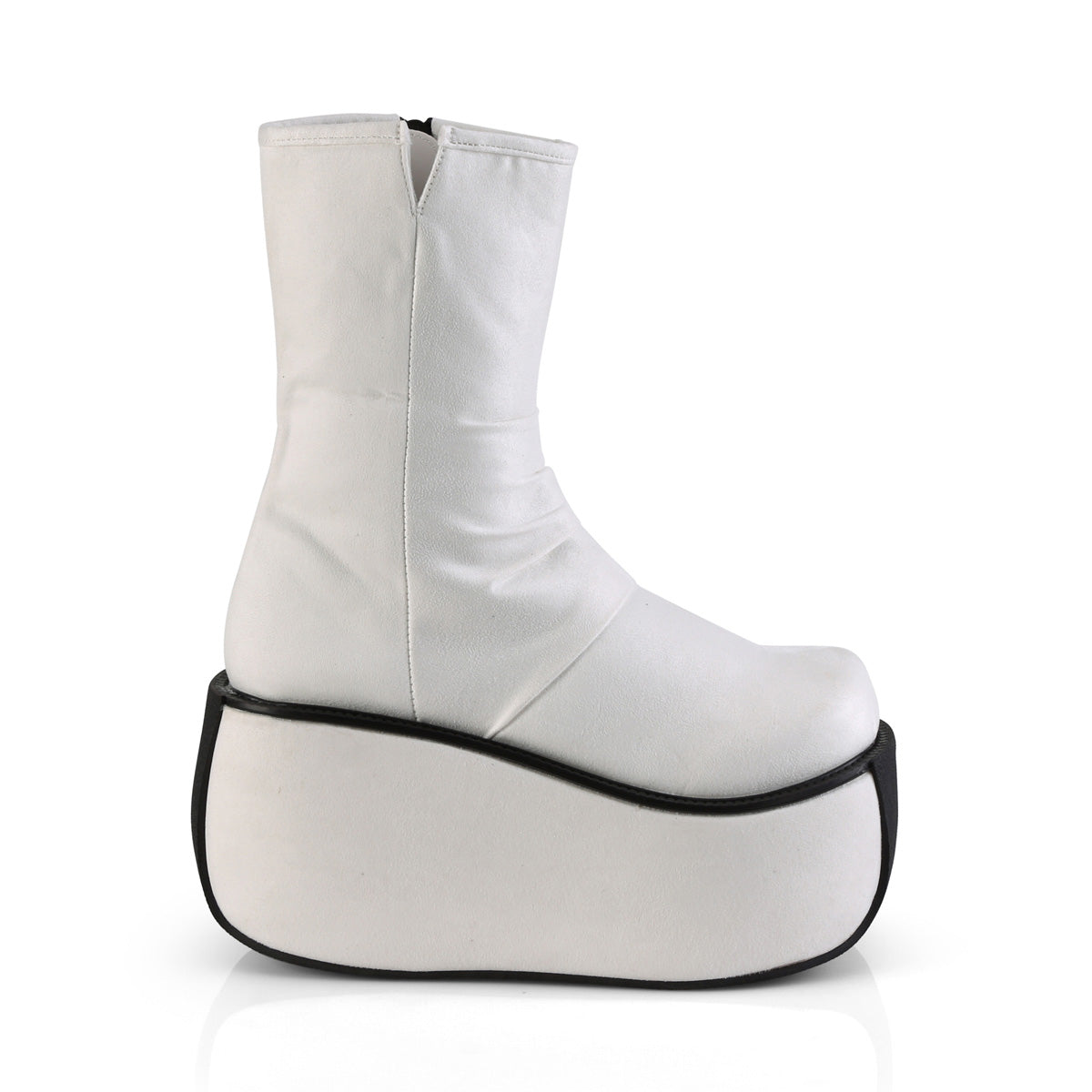 VIOLET-100  White Faux Suede