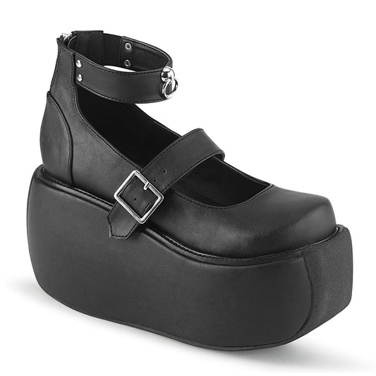 VIOLET-32  Black Vegan Leather